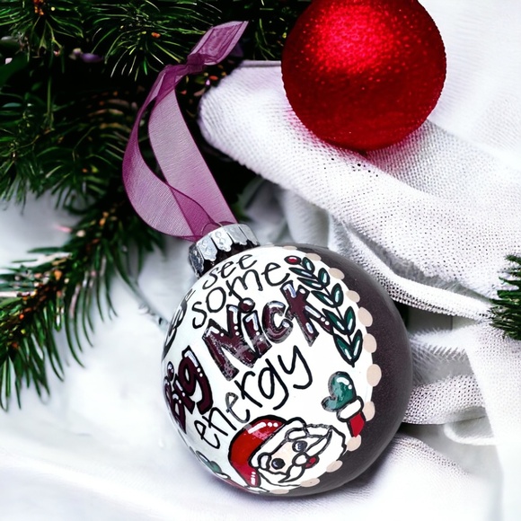 Big Nick Energy Christmas Ornament – Naughty List Approved Holiday Humor! - Picture 4 of 5